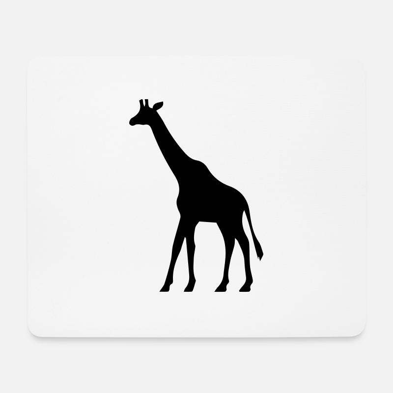 giraffe - Mousepad (Querformat) - Weiß