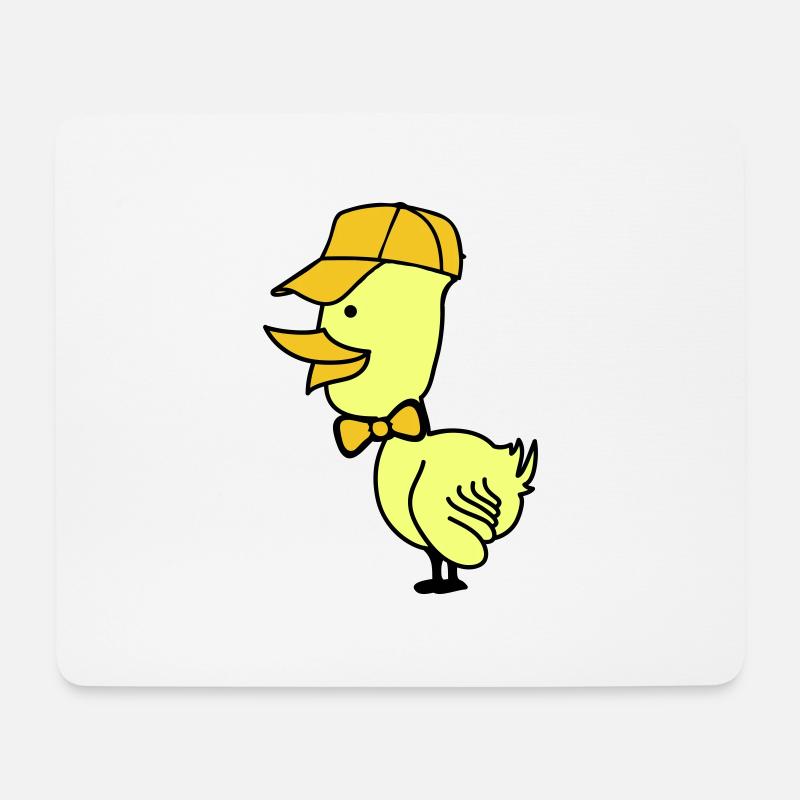 ente cap - Mousepad (Querformat) - Weiß