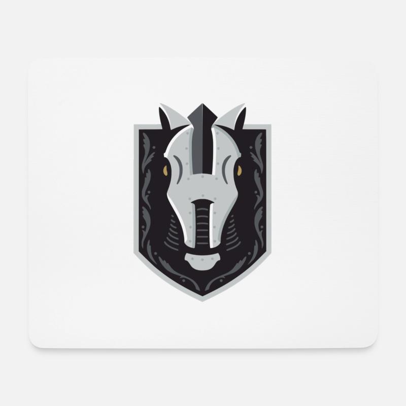 Horse - Mousepad (Querformat) - Weiß
