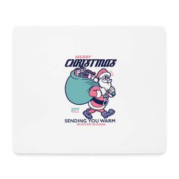 FROHER WEIHNACHTSWUNSCH 01 - Mousepad (Querformat) - Weiß - Vorne