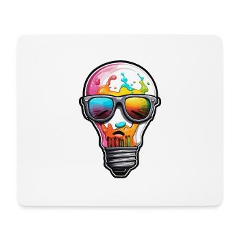 Bulb / Bulb / Brightness / Light - Mouse Pad (horizontal) - white - Front