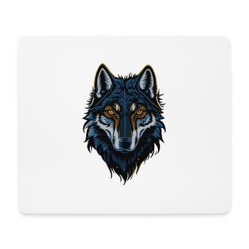 Wolf - Mousepad (Querformat) - Weiß - Vorne
