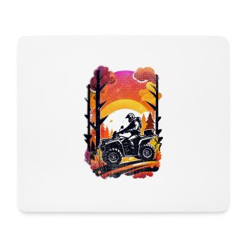 Quad & Off-Road - Mouse Pad (horizontal) - white - Front