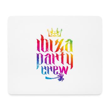 ibiza party crew bunt - Mousepad (Querformat) - Weiß - Vorne