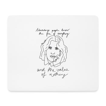 Oscar Wilde - Mouse Pad (horizontal) - white - Front