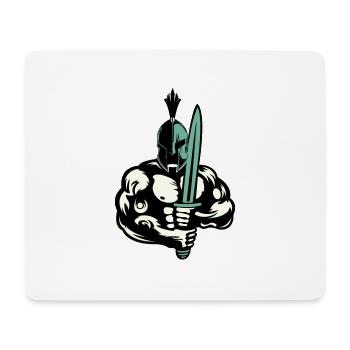 Sparta Warrior - Mouse Pad (horizontal) - white - Front