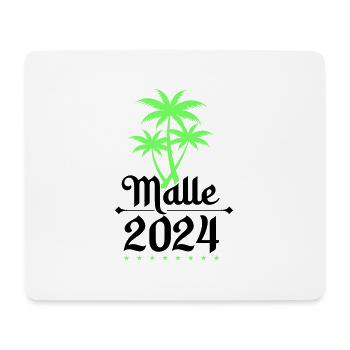 Malle 2024 Palmiers - Tapis de souris (format paysage) - blanc - Devant