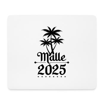 Malle 2025 Palmiers - Tapis de souris (format paysage) - blanc - Devant