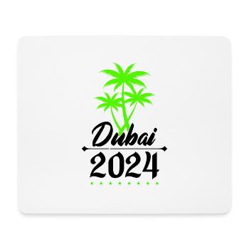 dubai 2024 palmen - Mousepad (Querformat) - Weiß - Vorne