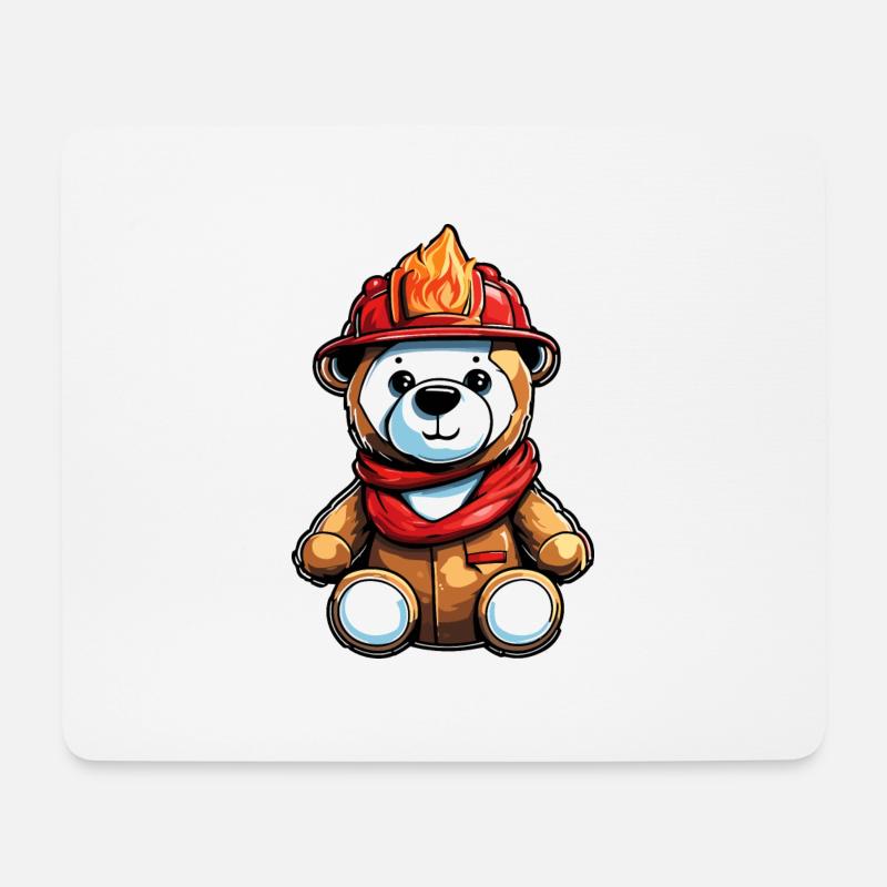 Teddybär / Kuscheltier / Stofftier / Geschenkidee - Mousepad (Querformat) - Weiß