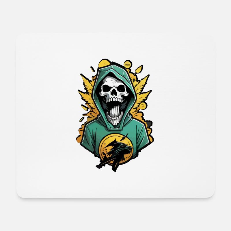 Tod in der Nachbarschaft - Mousepad (Querformat) - Weiß