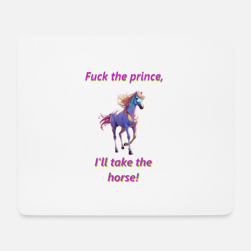 Frecher Spruch für Mädchen - Mousepad (Querformat) - Weiß