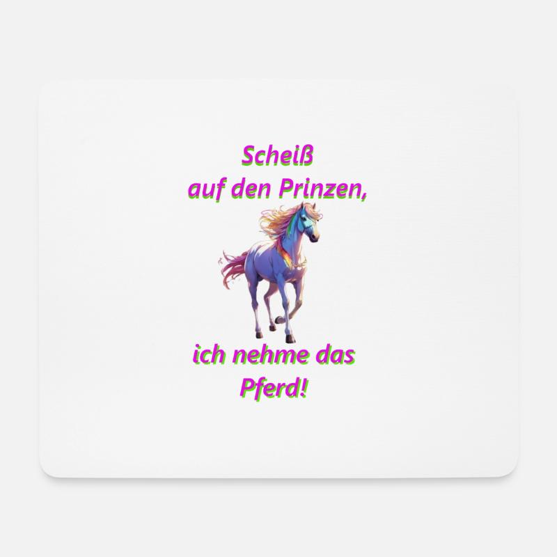 Frecher Spruch für Mädchen - Mousepad (Querformat) - Weiß