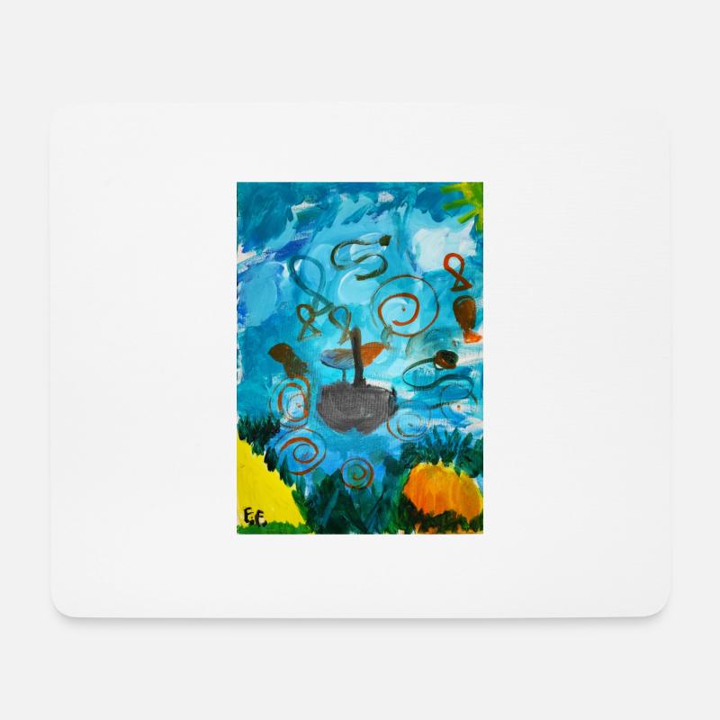 Die Wellenreiter - Mousepad (Querformat) - Weiß