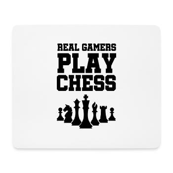schachfiguren chess - Mousepad (Querformat) - Weiß - Vorne