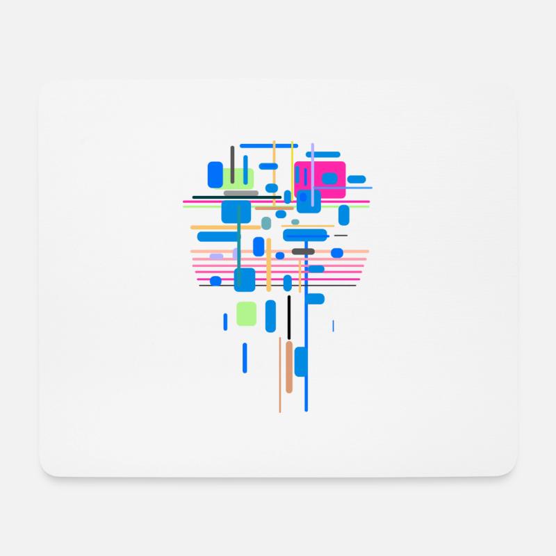 Abstrakt Farben Muster - Mousepad (Querformat) - Weiß