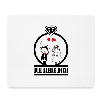I love you 001 2 - Mouse Pad (horizontal) - white - Front