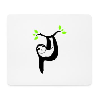 paresseux 02 - Tapis de souris (format paysage) - blanc - Devant