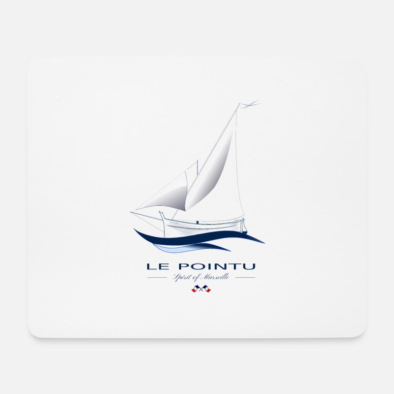 Traditional boat "Le Pointu" - Mouse Pad (horizontal) - white