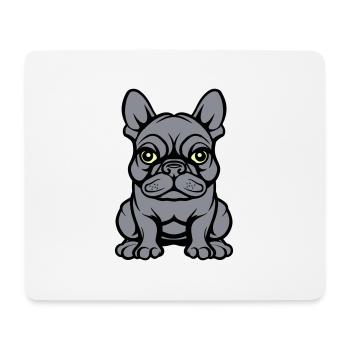 Bulldogg Dog Comic - Mouse Pad (horizontal) - white - Front