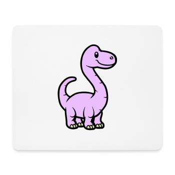Dinosaurier Brontosaurus Comic - Mousepad (Querformat) - Weiß - Vorne