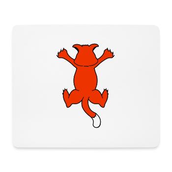 Lustige Katze Krallt Krallen Festkrallen Kratzen - Mousepad (Querformat) - Weiß - Vorne