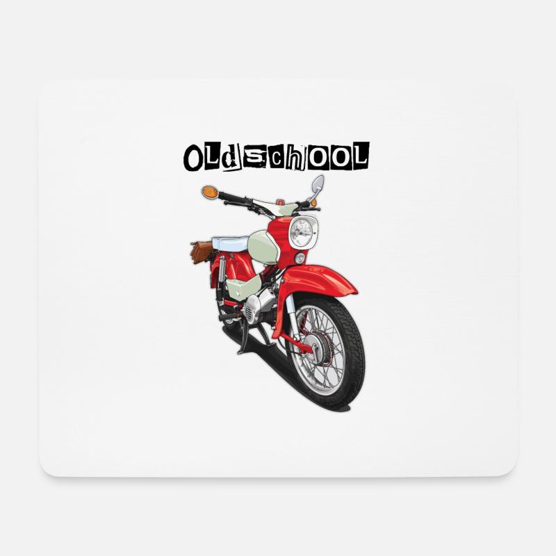 Star (rot) // Illustration - Mousepad (Querformat) - Weiß