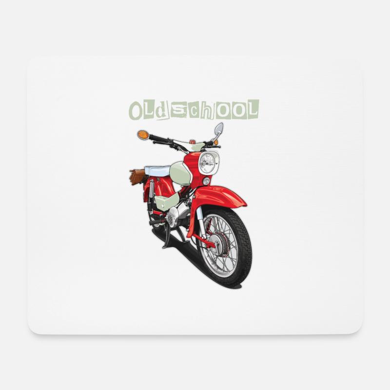 Star (rot) // Illustration - Mousepad (Querformat) - Weiß