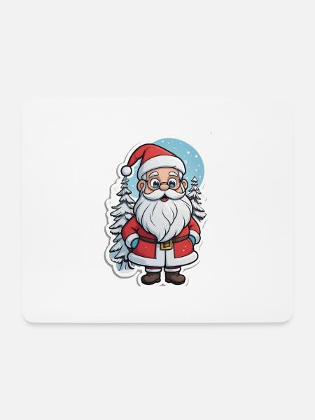 Weihnachtsmann - Mousepad (Querformat) - Weiß
