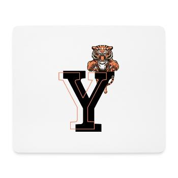 Brief und Tiger - Geschenkidee - Mousepad (Querformat) - Weiß - Vorne