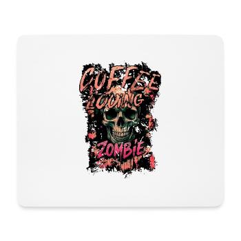 Coffee Loving Zombie - Mouse Pad (horizontal) - white - Front