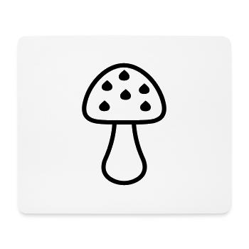Mushroom - Mouse Pad (horizontal) - white - Front