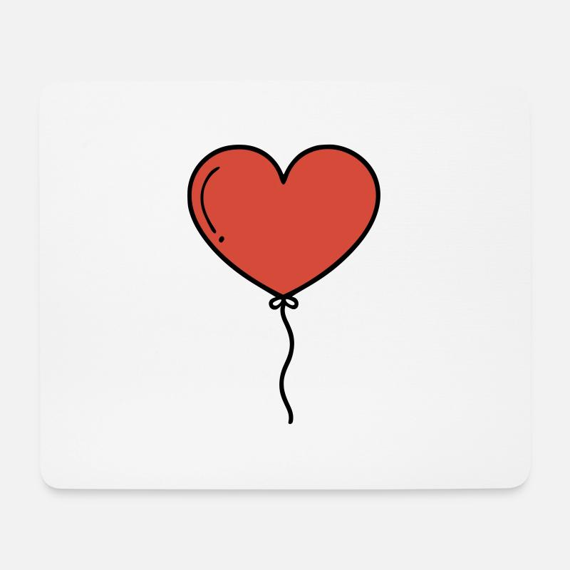 Heart Balloon Heart Balloon - Mouse Pad (horizontal) - white