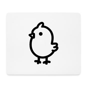 Küken - Mousepad (Querformat) - Weiß - Vorne