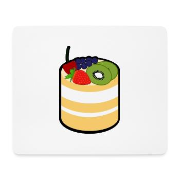 Cake - Mouse Pad (horizontal) - white - Front