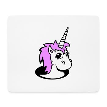 Unicorn Girl Pretty Bottom Hole Cartoon Cute Girl - Mouse Pad (horizontal) - white - Front