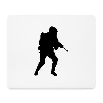 Shapes of a soldier - Mouse Pad (horizontal) - white - Front