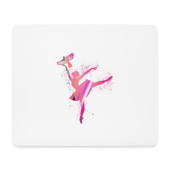 ballerina,bird,graffiti,painting,dancer,pink - Mouse Pad (horizontal) - white - Front