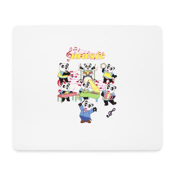 Musique Pandas - Tapis de souris (format paysage) - blanc - Devant