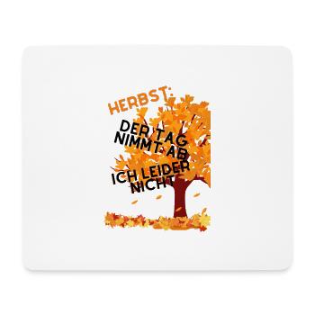 Herbst - Mousepad (Querformat) - Weiß - Vorne