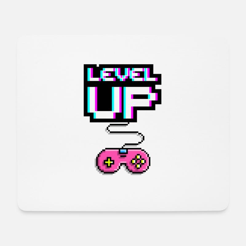 Level Up - Mouse Pad (horizontal) - white