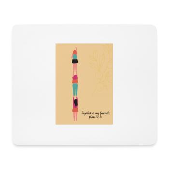 Together is my favorite place to be - Mouse Pad (horizontal) - white - Front
