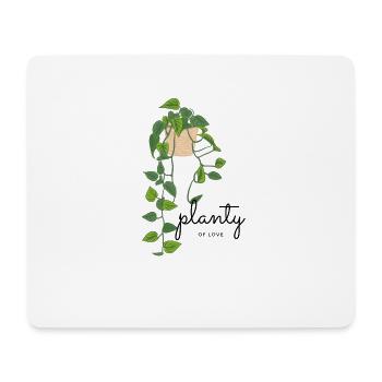 planty d’amour - Tapis de souris (format paysage) - blanc - Devant