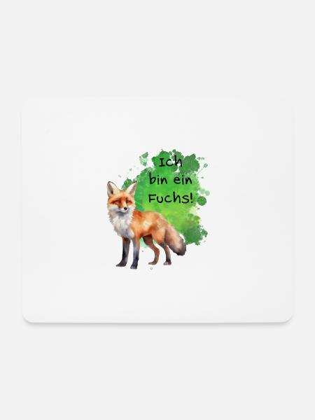 Ich bin ein Fuchs! - Mousepad (Querformat) - Weiß