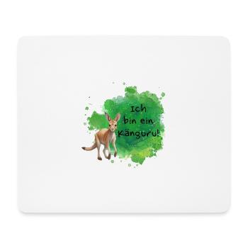 Ich bin ein Känguru! - Mousepad (Querformat) - Weiß - Vorne