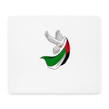 Free Palestine Design – Déclaration pour la paix - Tapis de souris (format paysage) - blanc - Devant