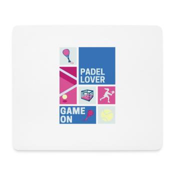 Amateur de padel - Tapis de souris (format paysage) - blanc - Devant