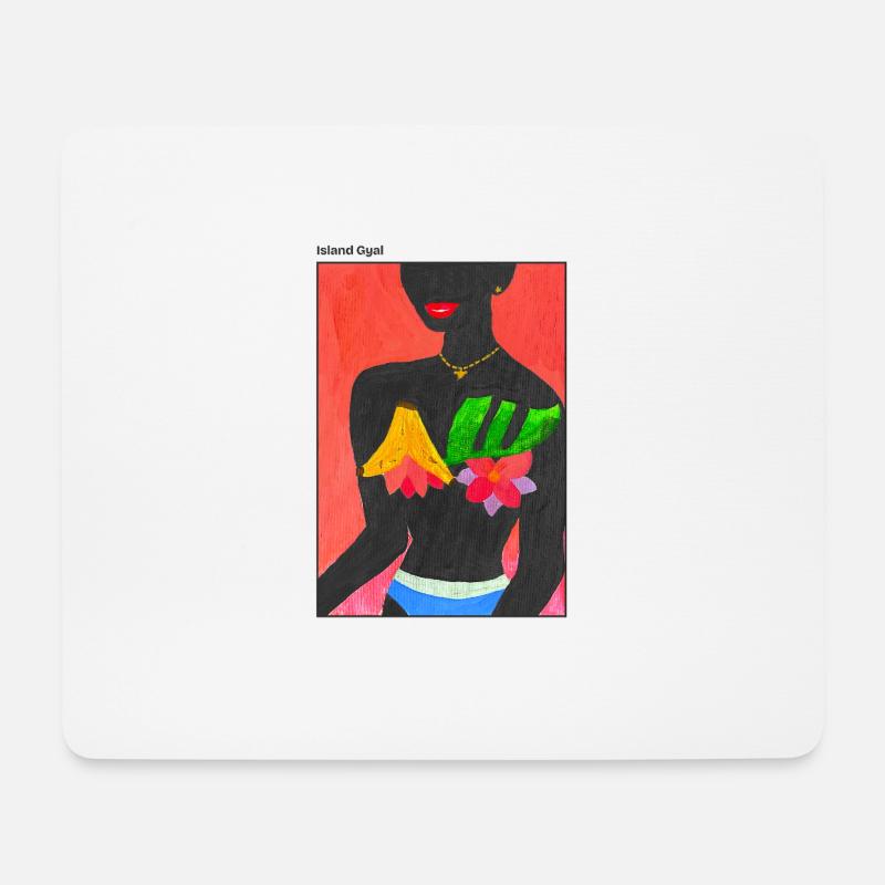 Island Girl / Accessoires - Mousepad (Querformat) - Weiß