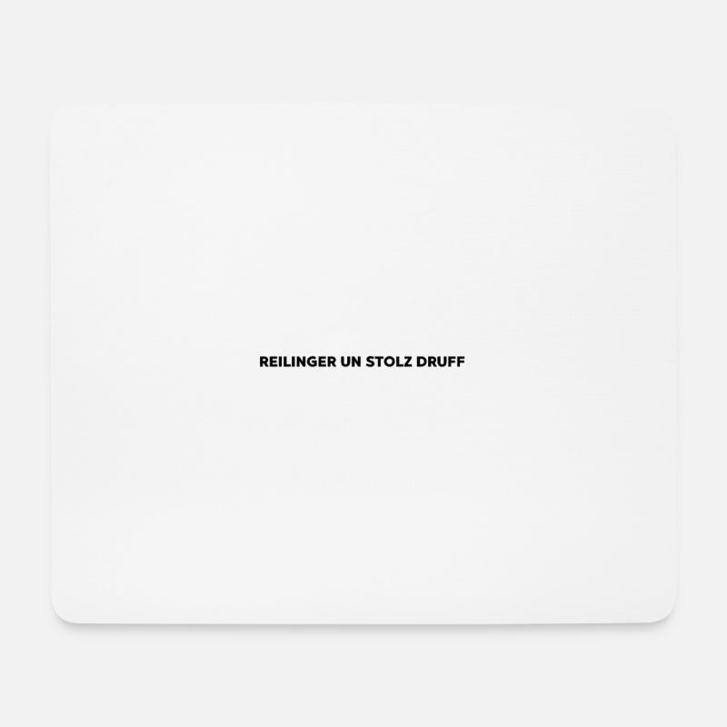 Reilinger un stolz druff - Tapis de souris (format paysage) - blanc