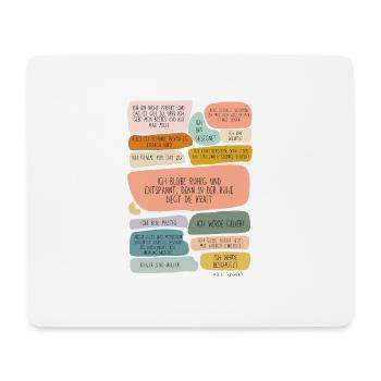 Learning phrases and affirmations for children - Mouse Pad (horizontal) - white - Front